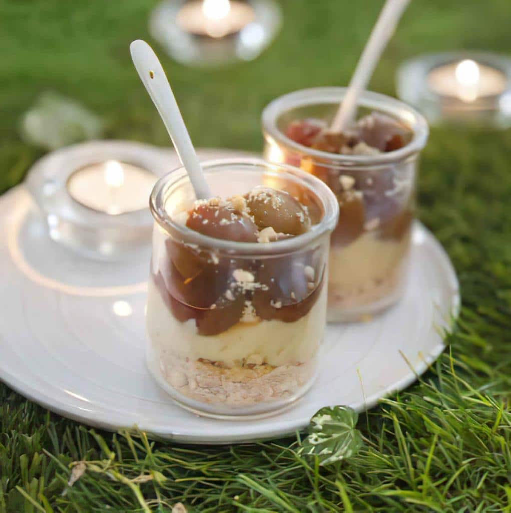 Trifle de prunes à l’amaretto