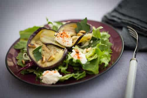 SALADE D'AUBERGINE AU FROMAGE