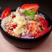 salade quinoa fraise radis oignon fenouil comte