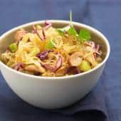 Salade de choux façon choucroute indienne au curry